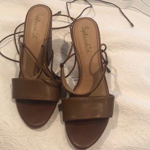 Splendid lace up heeled sandals
